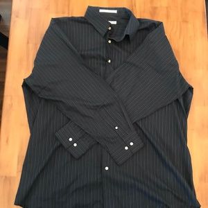 Navy Blue Button Down Dress Shirt